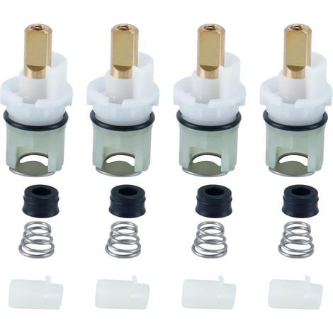 Kit de remplacement de tige de robinet RP25513, 4 pièces, composants de réparation de robinet en laiton et plastique (1/5)