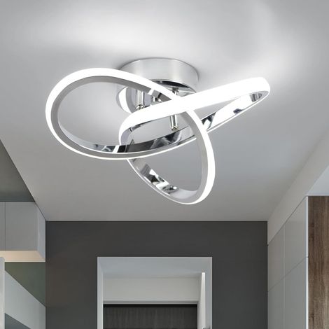 LED Ceiling Light, 22 W 2500 LM Clover Design LED Ceiling Light for Hallway, Kitchen, Bathroom, Bedroom, Living Room, Cool White 6500K, Diameter 25 cm (1/5)