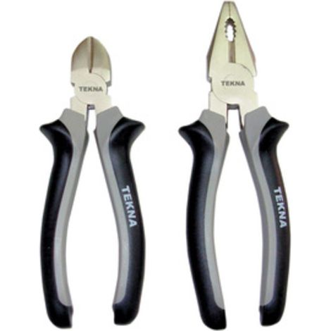 PINZE TEKNA PRO SET 2 PZ SATINATO- CHINA T MAX 6044- 1,0 confezione