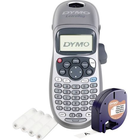 DYMO LetraTag LT 100H Bundle Argento Etichettatrice Adatto per nastro: LT 12 mm (1/5)
