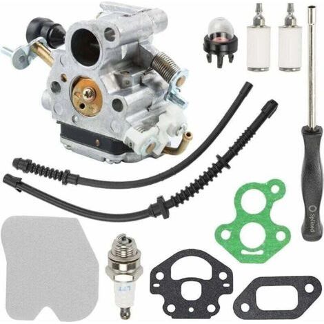 Kit de carburateur pour Husqvarna 435 435E 440 440E pour tronçonneuse Jonsared CS410 , XU,CS2240 CS2240S remplace C1T-EL41 C1T-EL41A 506450501 avec filtre à air joint de bougie - KZQ (1/4)