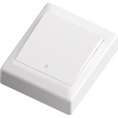 Interrupteur à bascule marche/arrêt à 2 broches, 16 A/250 V, blanc, avec cadre, interrupteur mural pour intérieur (1/5)