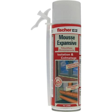 FISCHER - Schiuma espansiva a testa in giù in aerosol da 500 ml (1/3)