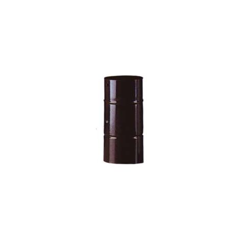 Tubo porcellanato marrone lucido con foro per serranda - Ø 12x25 cm - SAVE