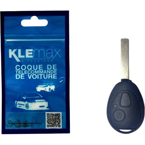 COQUE CLE ADAPTABLE MINI 2 BOUTONS LAME FRAISEE FIXE 8MM (1/3)