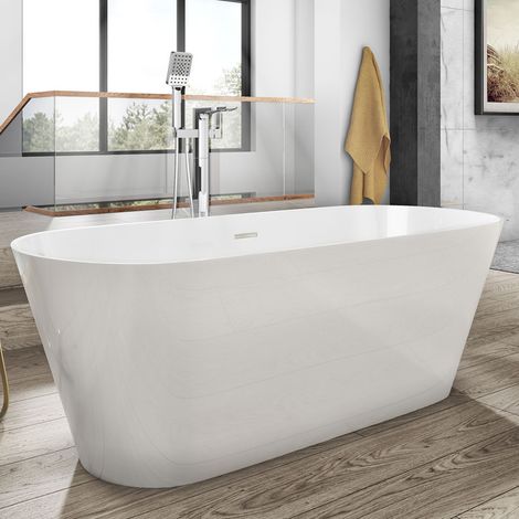 Freestanding Modern Double Ended Bath 1700mm - Duke By Voda Design (1/3)