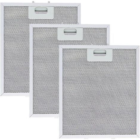 3 pièces Filtre à Graisse Métallique pour Hotte Aspirante 305 x 267mm ,filtres pour hotte aspirante de cuisine,Filtre en Maille Accessoire Hotte Aspirante pour Hottes de Cuisine (1/4)