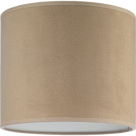 Abat-jour Tornado rond 20 velours cappuccino (1/5)