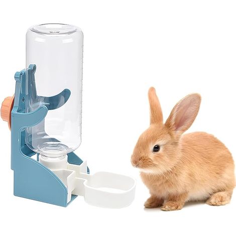 Distributeur d'eau Automatique pour Lapin Animaux de Compagnie pour Lapin Cochons d'Inde Chinchilla Hamsters Écureuil Furet Bleu (1/5)