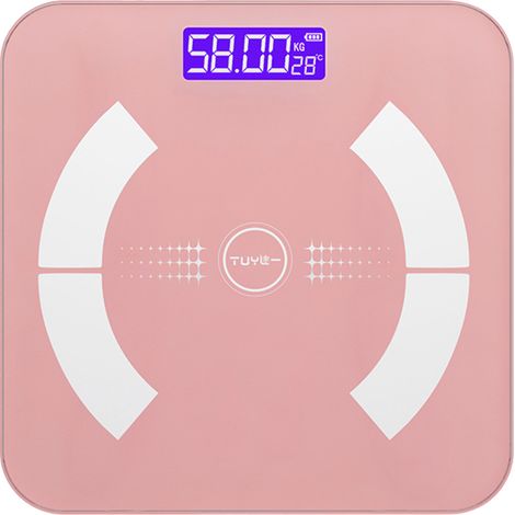 báscula electrónica de alta capacidad (180 kg), para medir la grasa corporal, alimentada por energía solar y USB, para uso doméstico. (1/5)