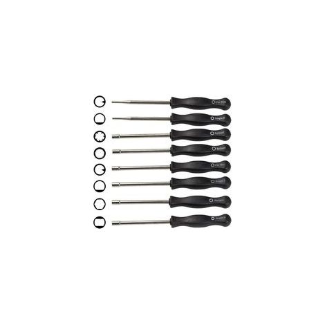 nsemble de 8 tournevis de réglage carburateur – Acier inoxydable – Conception ergonomique – Compatible moteurs 2 temps – Kit complet (1/4)