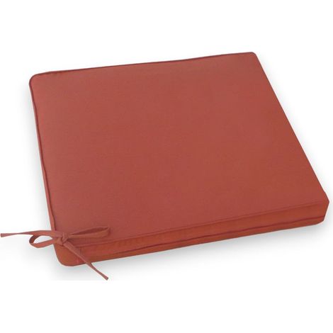 Cuscino da esterno per sedie 40x40 cm sfoderabile e idrorepellente - Arancione (1/5)