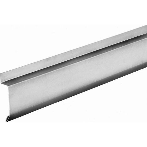 Bande de solin à biseau VM Building - zinc naturel - dév. 100 mm - côte 57 mm - ép. 0.65 mm - lg 2 m - 204204000