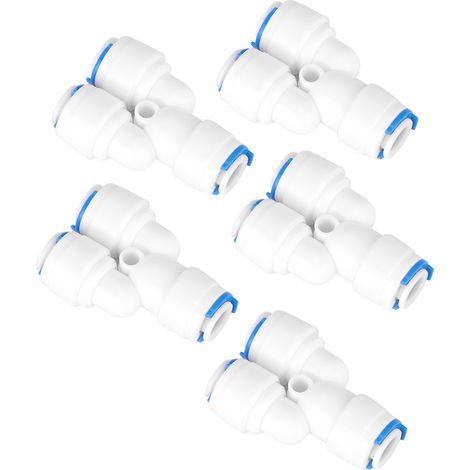 PE-Fittings für Wasserreiniger, G1/4 T-Stück, 5er-Pack (702Y) (1/5)