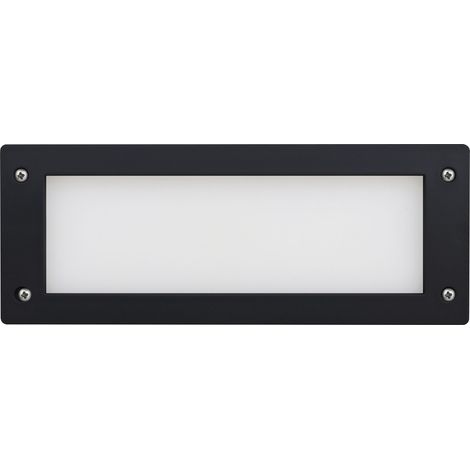 Encastré mural DEVON Rectangle M IP66 GX53 LED T2 2x3.20W 405lm/410lm/410lm CRI80 3000K/4000K/6500K Noir (1/2)