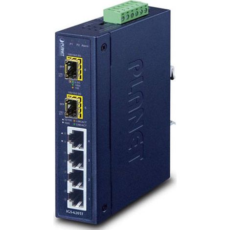 Planet Technology Corp. PLANET Industrial 4-Port 10/100/1000T + 2 1000X SFP (IGS-620TF) (1/3)