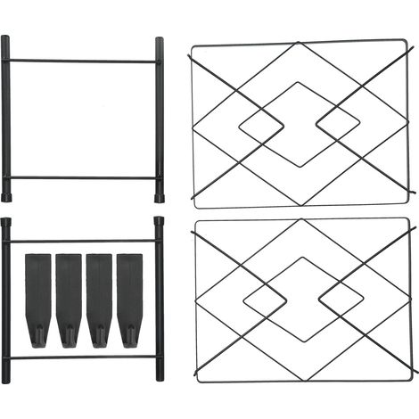 Étagère de Rangement pour Casseroles 2 Niveaux, Support de Cuisine Autoportant pour Ustensiles et Batterie de Cuisine, Organisateur de Poêles et Marmites (1/5)