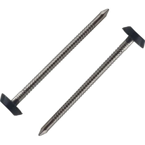 Pointes tête plastifiée 3.20 x 50 mm Anthracite – RAL 7016 – Boite 100 pièces (1/3)