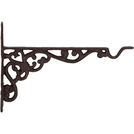 Crochet en fonte pour suspendre pots et lanternes, hauteur 18,5 cm