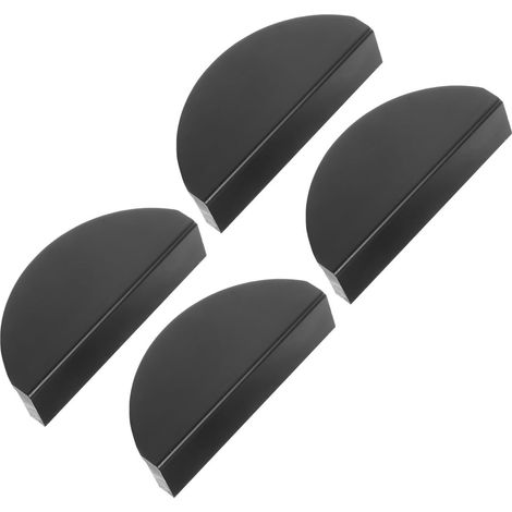 Lot de 4 poignées porte noires élégantes pour placards et (1/5)
