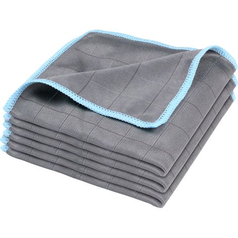 Paño De Microfibra Y Fibra De Carbono - Para Limpieza De Coches Ventanas Y Cristales - Absorbente Resistente A Grasas Sin Rayar - Set De 3 Unidades (1/5)