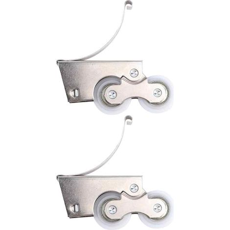 2 Poulie,roue en nylon,silencieuse,acier inoxydable,alliage de titane,pour porte coulissante de placard (1/5)