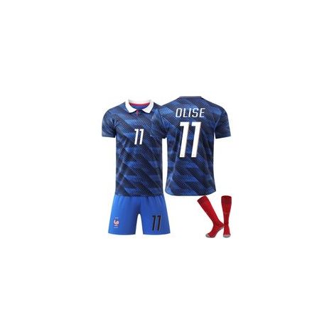 Maillot de France n° 11 pour la Coupe du Monde (Extérieur/Domicile) — Taille adulte — Équipement de football — Tenue d'entraînement (L) — Vêtements pour supporters de la Coupe du Monde