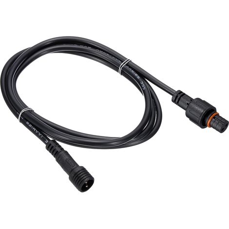 Câble d'Extension 2 Broches de 3,28 Pieds (1 Mètre), 22AWG, Connecteur Étanche IP67 avec Mâle et Femelle aux Deux Extrémités pour Bandes LED, Noir (1/4)