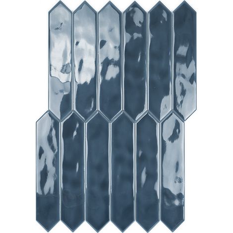 Carrelage Mur Ceramic Connection Blue Brillante 5x25 cm