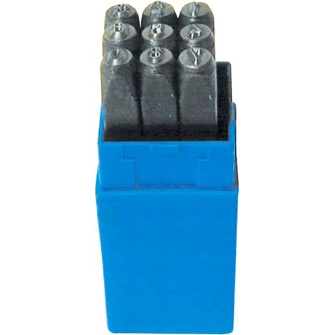 Jeu de 9 chiffres à frapper - 10 mm