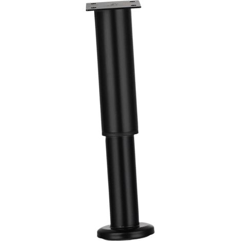 Sollbry Juego de 4 patas de soporte metálicas para cama y muebles (25-42 mm, negras) (1/3)