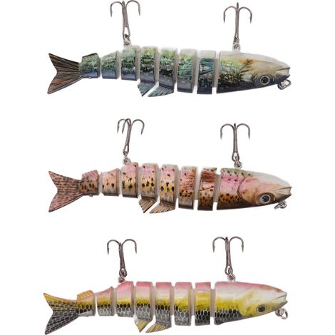 Ensemble de 8 leurres souples de 22,7 g (0,8 oz) chacun, à descente lente, pour la pêche en eau douce et en eau salée. (1/5)