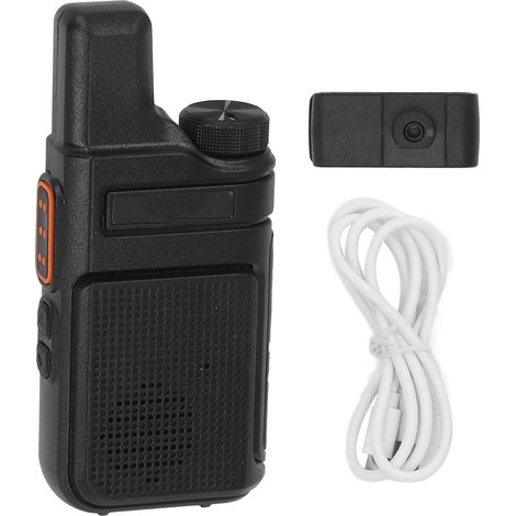 Talkie-walkie 80 canaux UHF 400-470MHz mini radio bidirectionnelle pour gestion de sécurité et propriétés (1/5)