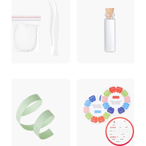 Boîte de rangement pour dents de lait, boîte de collecte de cheveux de bébé, flacon pour cordon ombilical, boîte de rangement pour remplacement des dents de lait d'enfants (1/5)