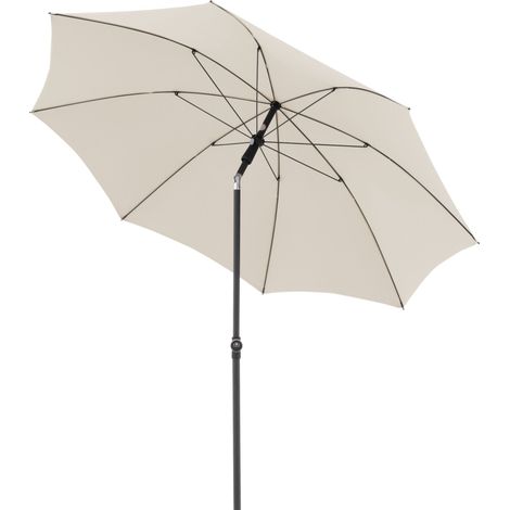 Doppler ACTIVE Green Edition 210 cm Sonnenschirm rund in 4 Farbvarianten Mittelmastschirm Balkonschi 820 Natur (1/2)