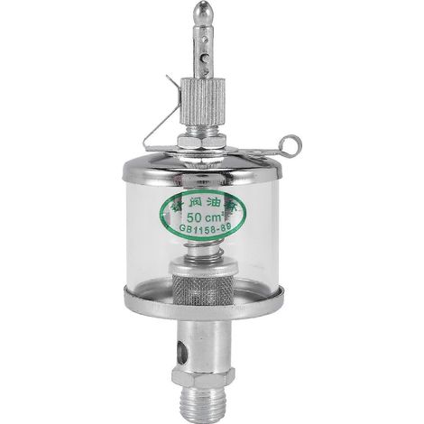 Lubrificateur d'huile pour moteurs et machines 2024 50 ml, à alimentation par gravité et goutte à goutte, transparent et argenté (1/5)