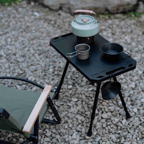 Table Pliante, Table de Pique-Nique de Camping Légère, Petite Table Pliante, Sac de Rangement, Fêtes sur la Plage (noir) (1/5)