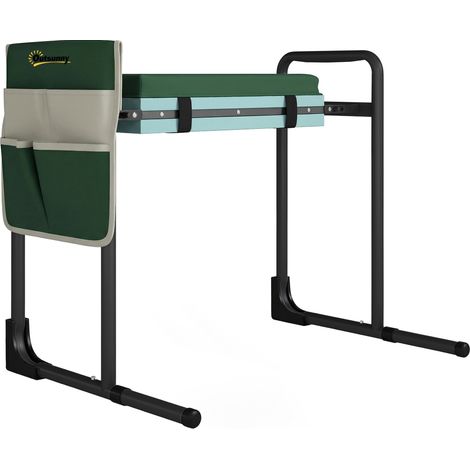 Gartenkniebank und -sitz, Tragkraft 150 kg, klappbarer Stahlrahmen