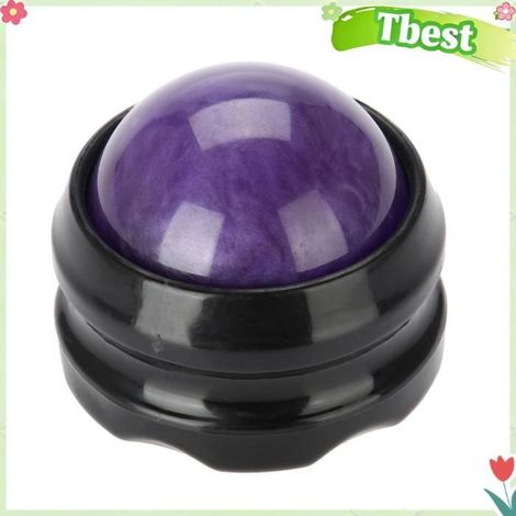 Tbest Rouleau de massage Massage Roller Ball Masseur Thérapie Corporelle Pied Hanche Relaxant electromenager coussin Violette (1/5)