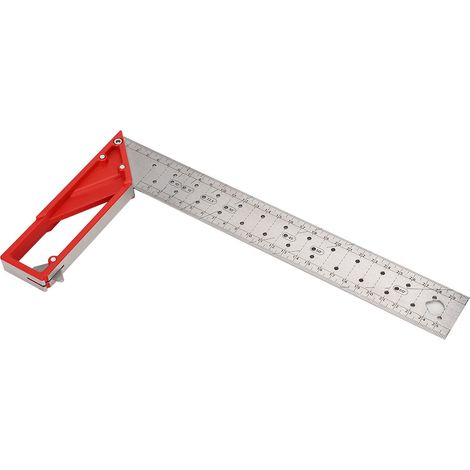 30 cm Edelstahl-Winkelmesser 45°/90° Winkelmesser für Holzbearbeitungsarbeiten für vielfältige Zwecke (1/5)