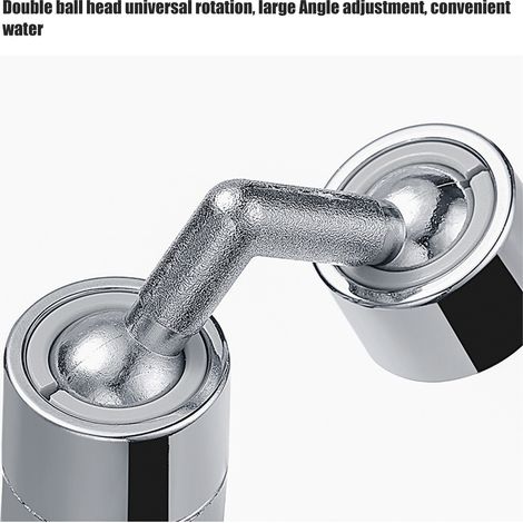 Rallonge de robinet pivotante universelle à 360 degrés, aérateur de robinet anti-éclaboussures entièrement en cuivre pour cuisine (1/5)