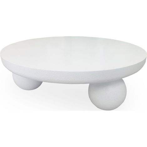 Table Basse Design "Romy" 100cm Blanc (1/5)
