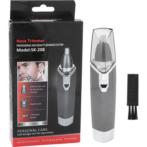 Coupe Poils De Nez Électrique - Moteur Silencieux Et Lames En Acier Inoxydable - Design Ergonomique Pour Homme Et Femme - 1 Pièce (1/5)