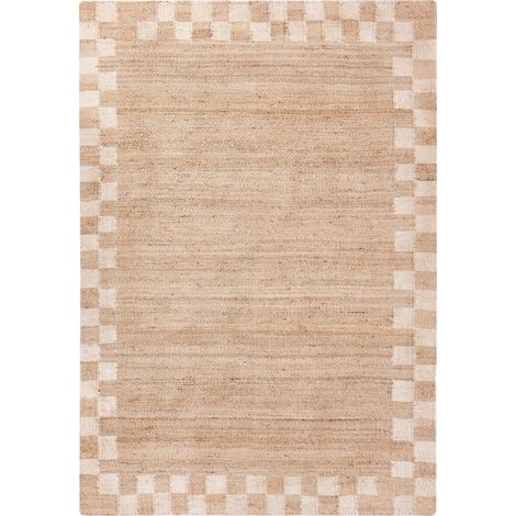 Teppich BEED Hellbeige 160 x 230 cm Jute