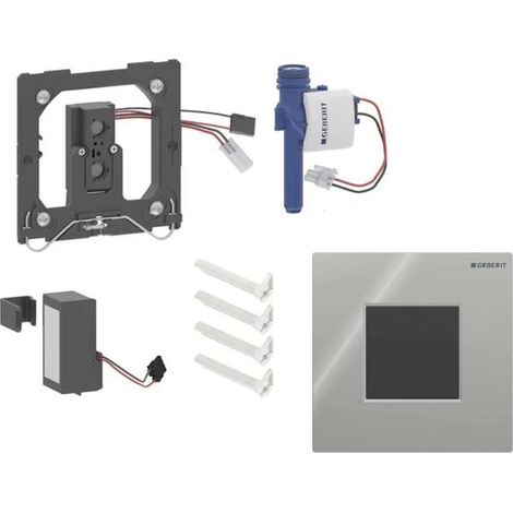 Commande d'urinoir Geberit électronique pile type 01 square chromé brillant - GEBERIT 116.094.21.1 (1/2)