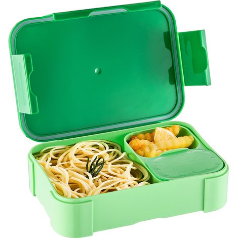 900 ml Bento-Lunchbox für Kinder und Erwachsene, Lunchbox, belüftete Lunchbox für Schule, Büro, Camping, mikrowellen- und spülmaschinenfest (1/5)