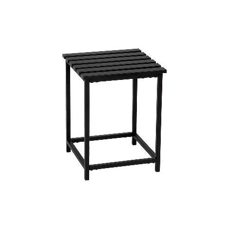 ANDREA HOUSE BA23117 Taburete Metal Negro 32X32X41 Cm - ref: BA23117