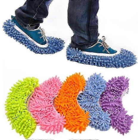 Les chaussures à balai à poussière sont adaptées au nettoyage des sols et conviennent aux salles de bains, bureaux, cuisines et autres endroits. (1/5)
