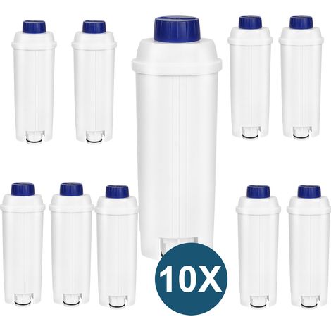 Randaco Wasserfilter für Delonghi Kaffeeautomaten-Wasserfilter kompatibel für DLSC002 ECAM ETAM 60 Liter Wasser mit Aktivkohle 10er
