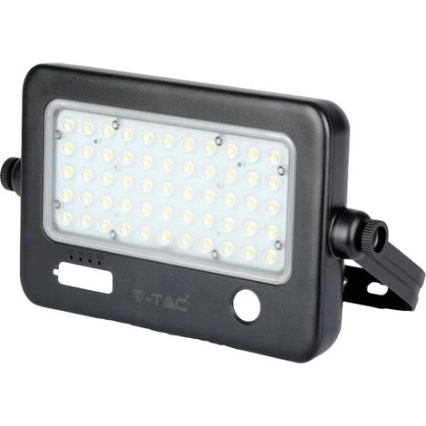 V-TAC Faro LED con Pannello Solare 10W Sensore PIR e USB Batteria LFP Bianco Naturale IP65 (1/5)